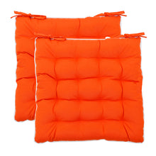 Load image into Gallery viewer, https://images.esellerpro.com/2278/I/197/566/plain-seat-pad-chair-cushion-pair-orange.jpg