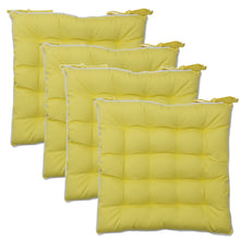 Load image into Gallery viewer, https://images.esellerpro.com/2278/I/197/566/plain-seat-pad-chair-cushion-pair-yellow-4-pack.jpg