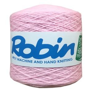 Robin 4 Ply Cone Acrylic Hand or Machine Knitting Yarn 500g (Various ...
