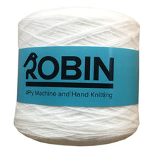 Load image into Gallery viewer, http://images.esellerpro.com/2278/I/198/541/robin-4ply-4-ply-cone-knitting-wool-yarn-white-40-2.JPG