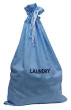 Load image into Gallery viewer, https://images.esellerpro.com/2278/I/153/806/striped-cotton-drawstring-laundry-bag-sack-blue.jpg