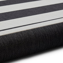 Load image into Gallery viewer, http://images.esellerpro.com/2278/I/196/887/think-rugs-santa-monica-48644-striped-outdoor-patio-garden-carpet-rug-mat-black-white-2.jpg