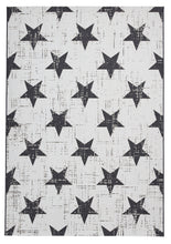 Load image into Gallery viewer, http://images.esellerpro.com/2278/I/196/942/think-rugs-santa-monica-48646-stars-outdoor-patio-garden-carpet-rug-mat-white-black-1.jpg