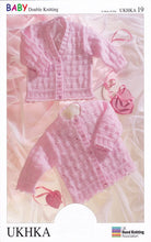 Load image into Gallery viewer, Double Knitting Pattern - UKHKA 19 Baby Cardigans