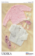 Load image into Gallery viewer, https://images.esellerpro.com/2278/I/786/69/ukhka-52-baby-double-knitting-dk-pattern-cardigans.jpg