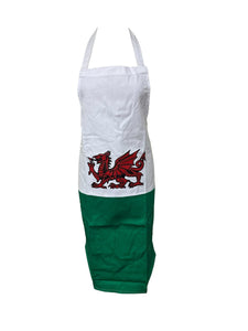 Welsh Flag With Red Dragon Apron