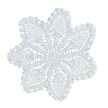 Load image into Gallery viewer, http://images.esellerpro.com/2278/I/219/910/white-aran-snowflake-crochet-doilies-1.jpg